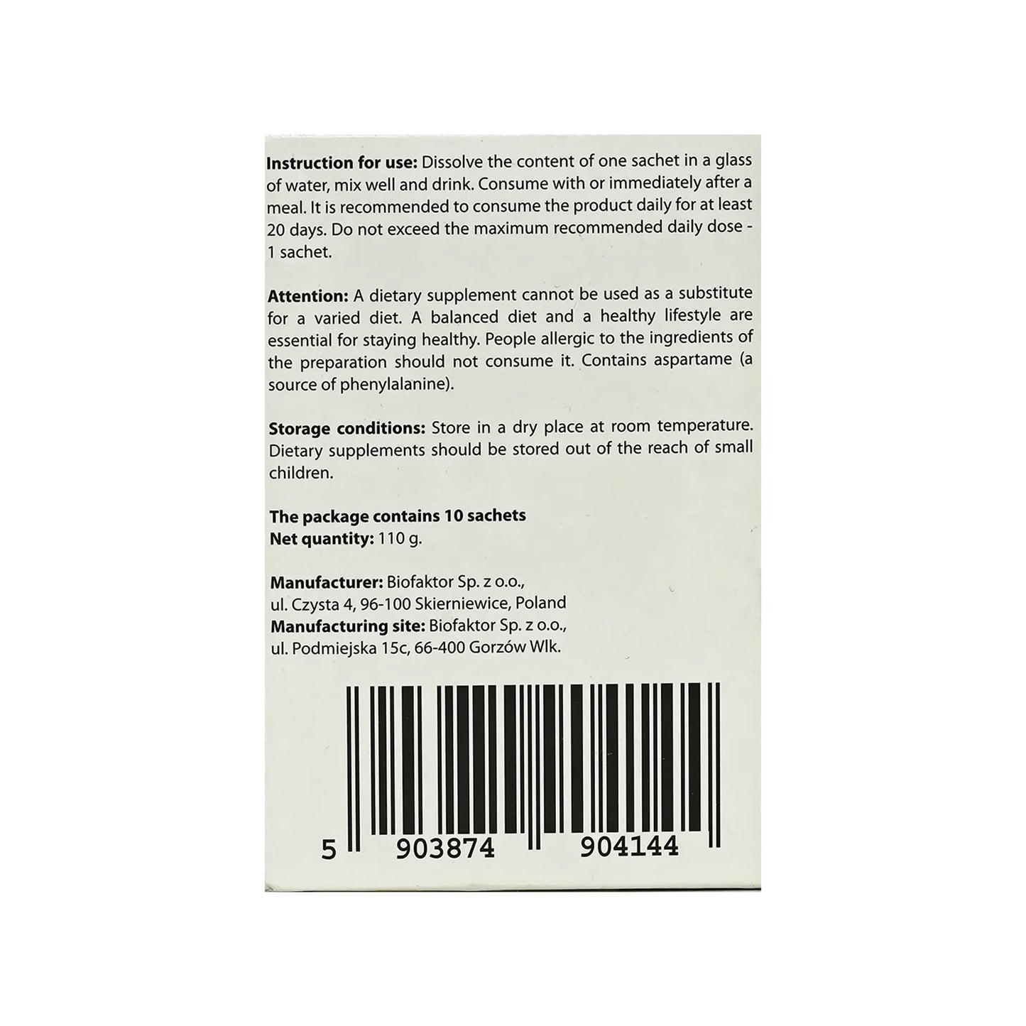 Procol Flex 10 Sachet