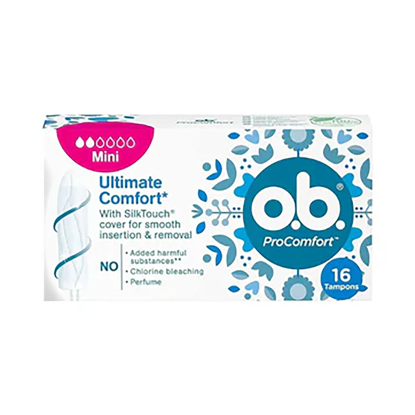 Johnson O.B. Pro Comfort Mini Tampons 16 Pcs