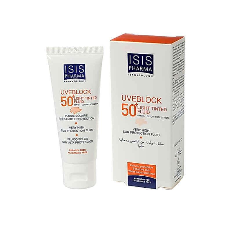 عبوة سائل آيسيس يو في بلوك SPF50+ ذو اللون الفاتح