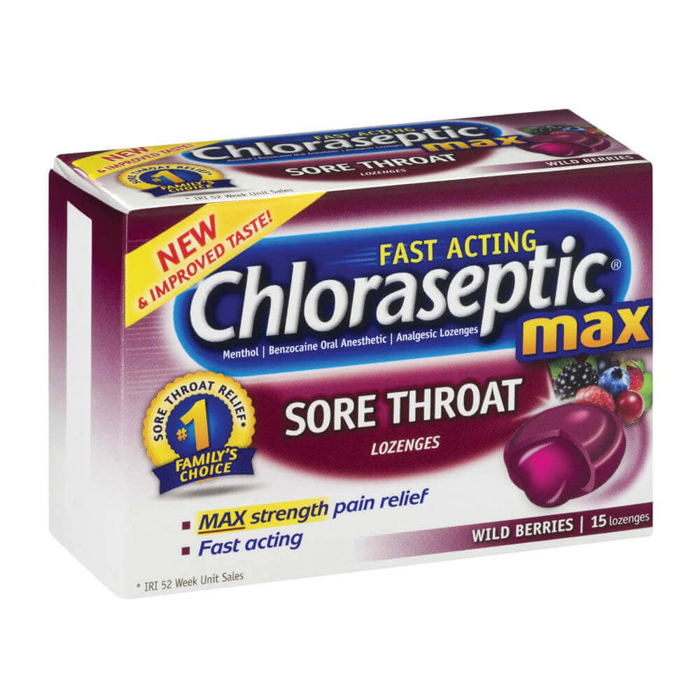 Chloraseptic Max Wild Berries 18 Lozenges