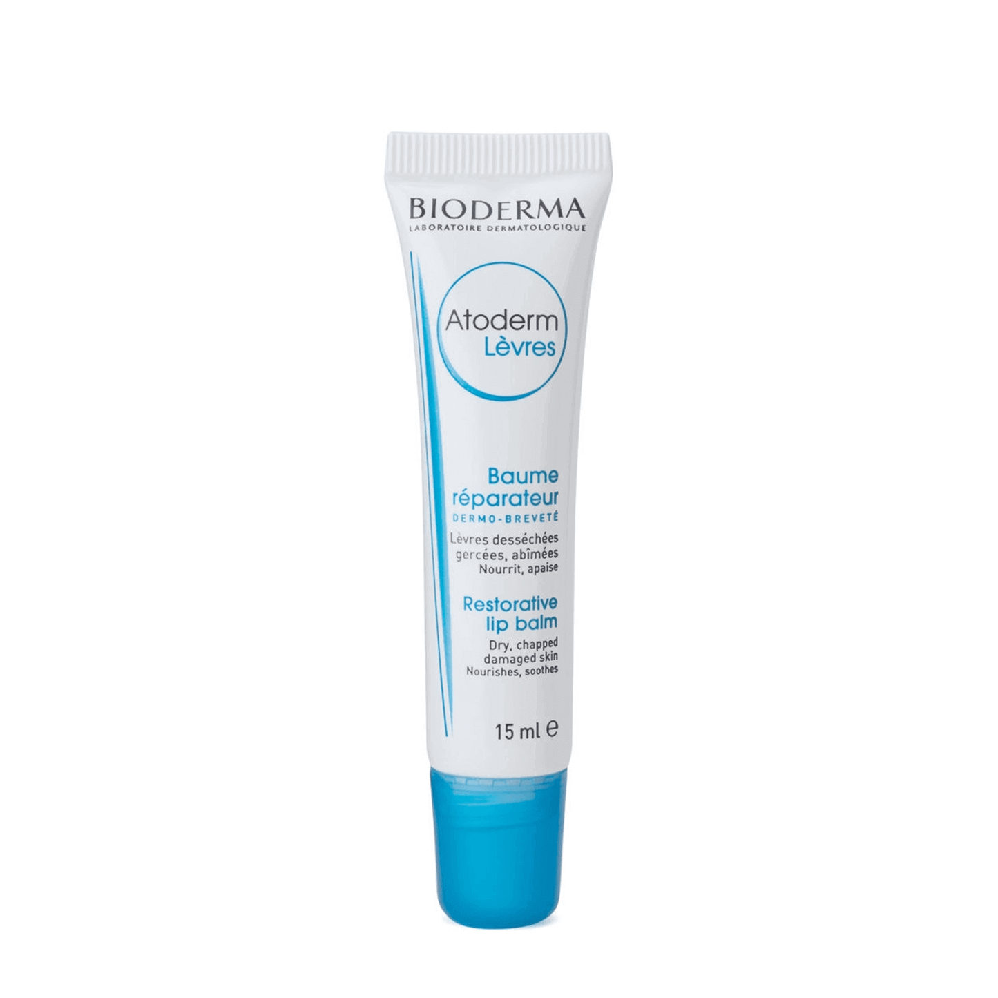 Bioderma Atoderm Lip Balm 15 mL repairs damaged lips