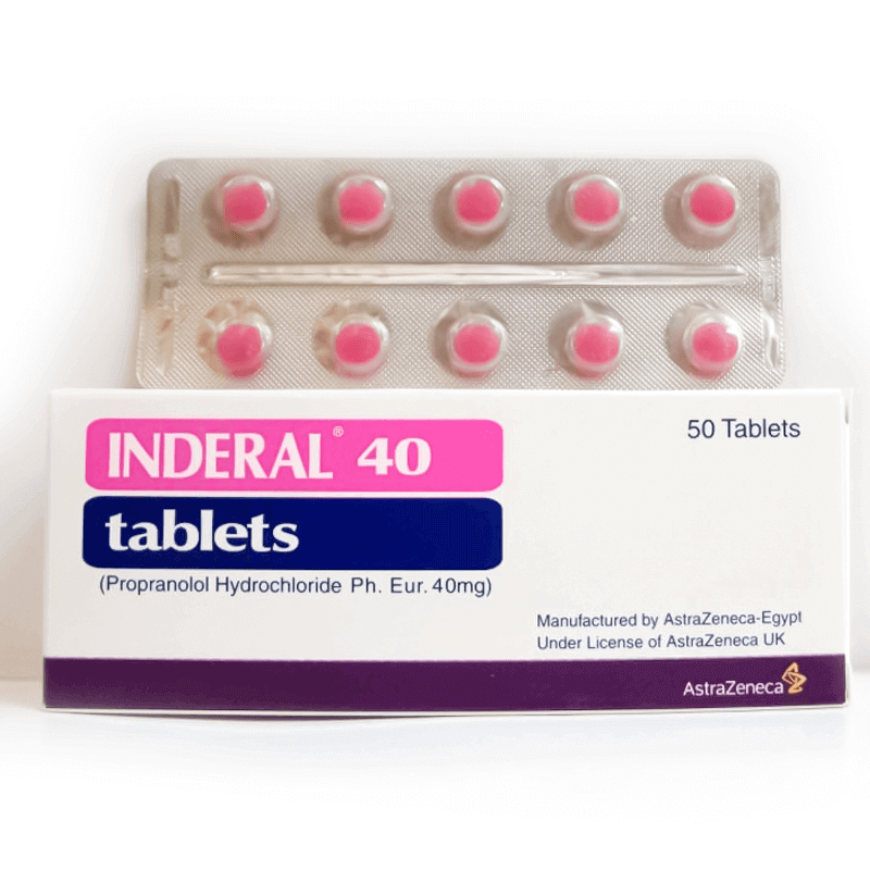 Inderal 40Mg for high blood pressure