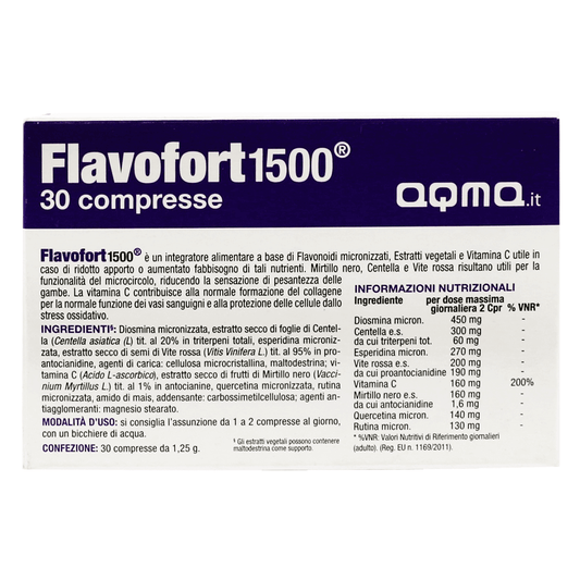 Flavofort 1500 Tabs 30'S for healthy blood vessels