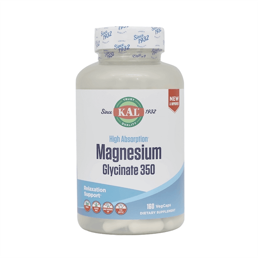 Kal Magnesium Glycinate 350 mg 160 Veg Caps