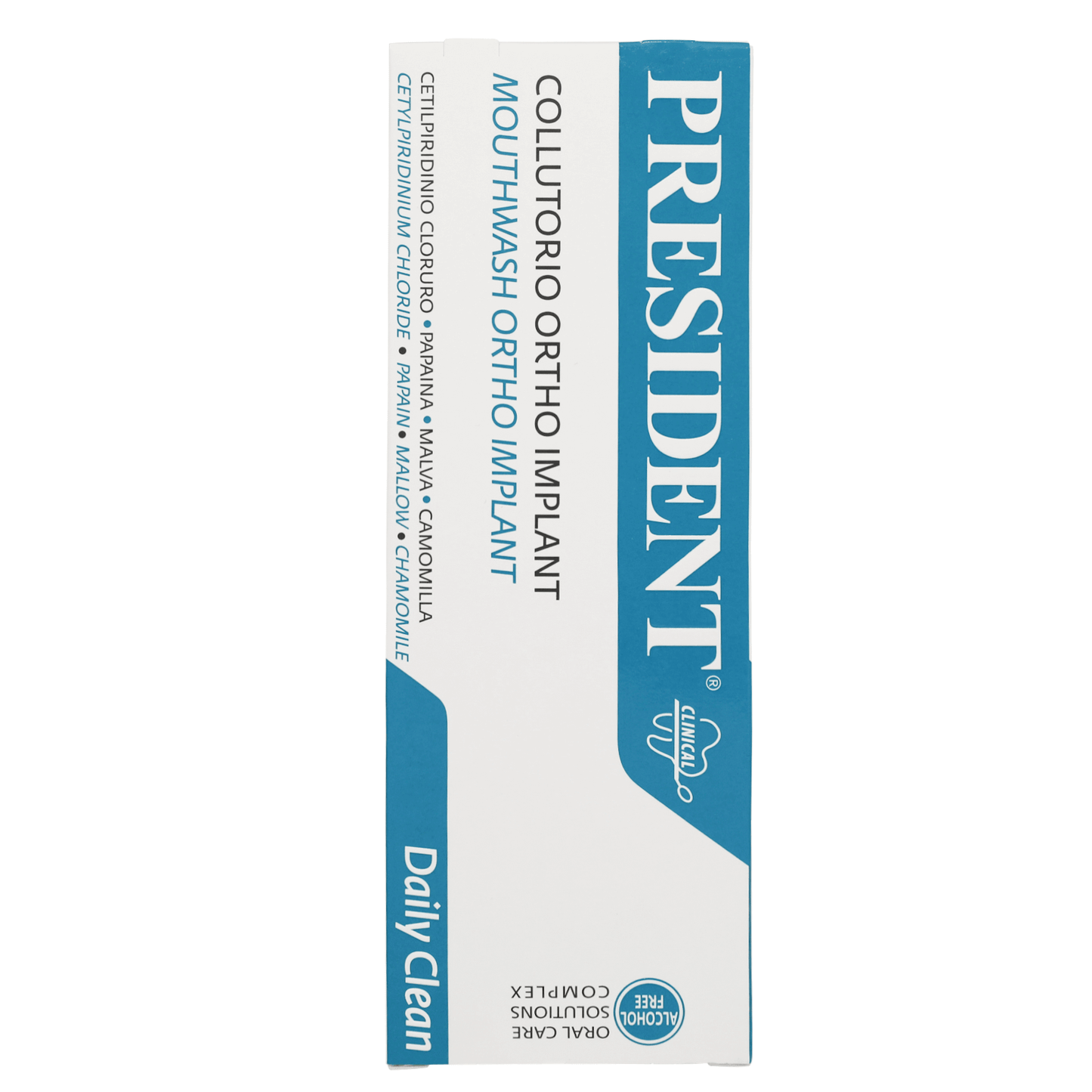 President Ortho Implant Daily Clean Mouthwash 250 ml