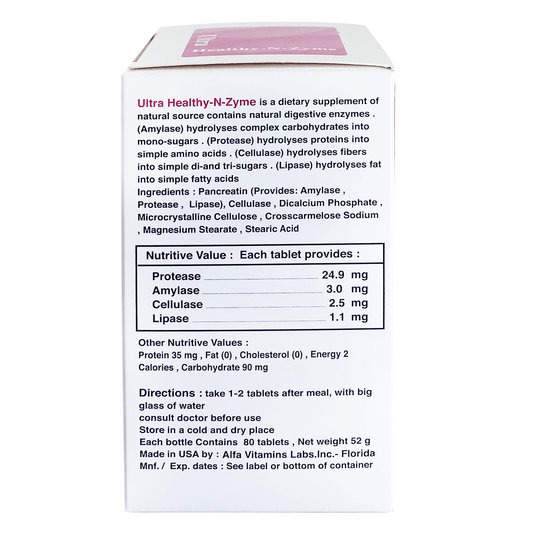 Mega Pharma Ultra Healthy N Zyme  80 Tabs