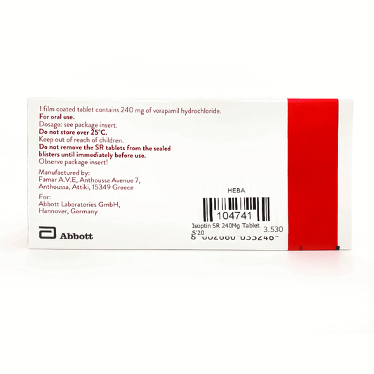 Isoptin SR 240Mg Tablet 20'S