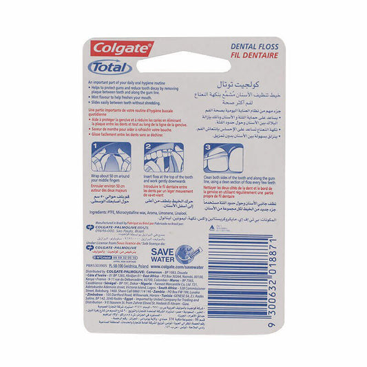 Colgate Total Mint Waxed Dental Floss 25 m