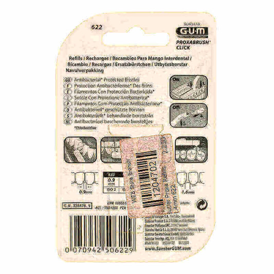 Butler Gum Proxabrush Click Interdental Refill 1.4 mm 6 Pcs