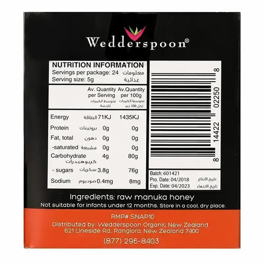 Wedderspoon Manuka Honey on the Go 24*5 g
