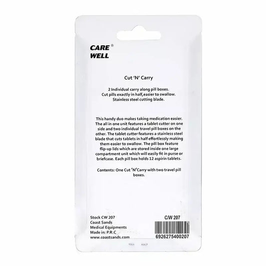 Care Well Cut N Carry Pill Box