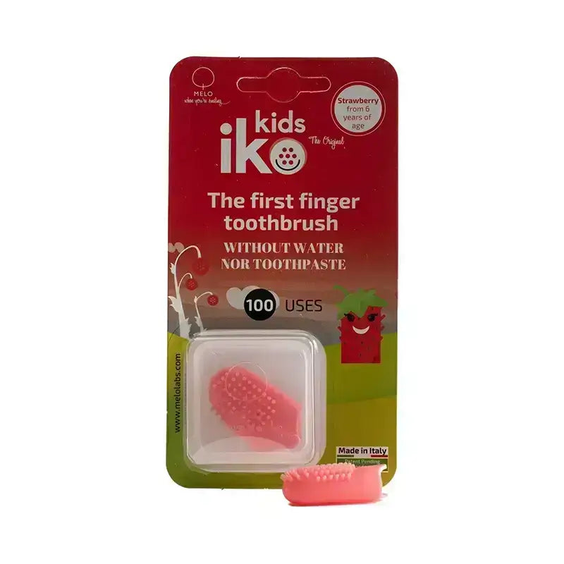 Melo Iko Kids Strawberry Finger Toothbrush 1 Pc