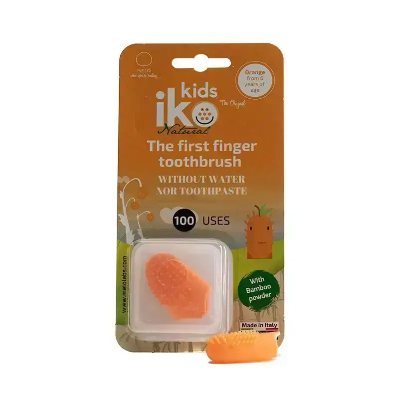 Melo Iko Kids Natural Orange Finger Toothbrush 1 Pc