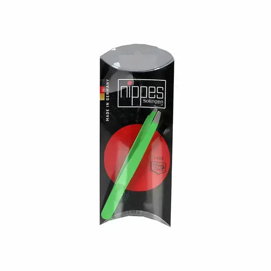 Nippes Tweezer Bent Stainless Green