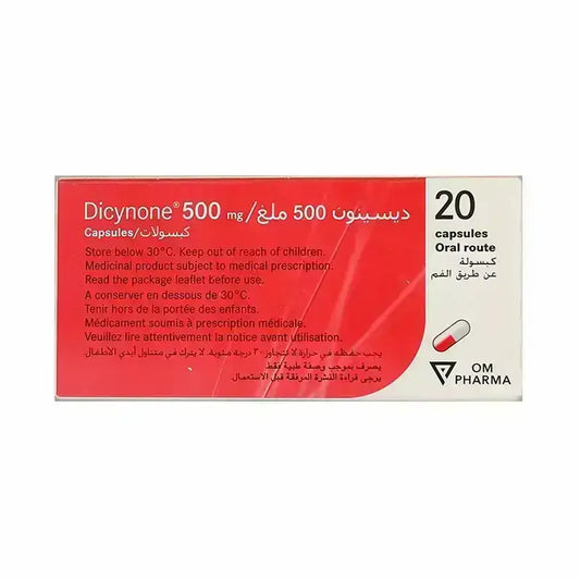 Dicynone 500 mg 20 Caps Antihemorrhagic