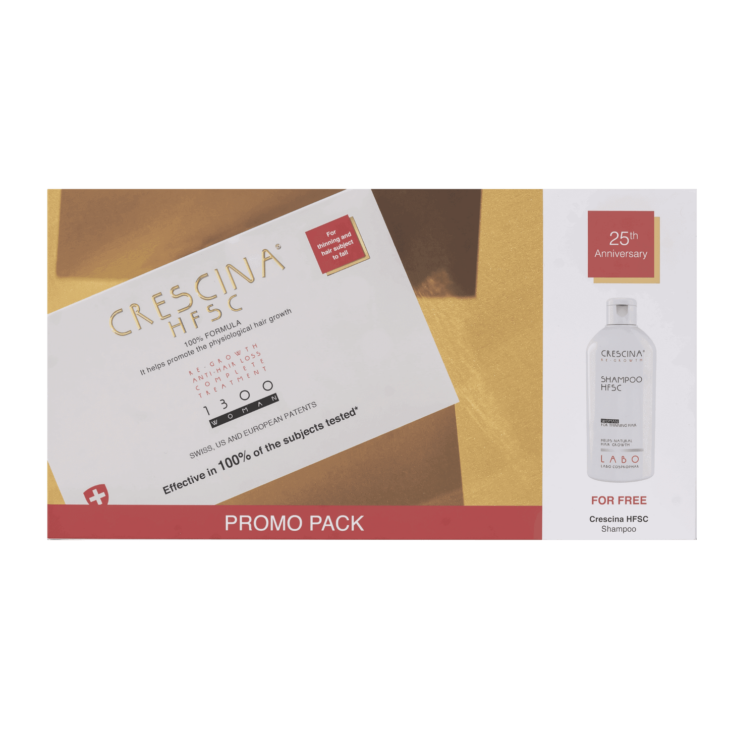 Crescina Promo Pack Women ( Complete 1300 + Shampoo )