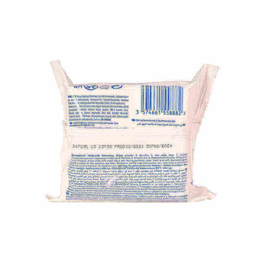 Johnson's Micellar Refreshing Wipes 25'S