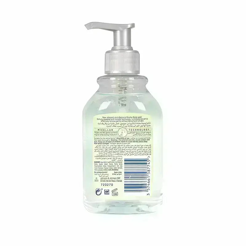 Johnson's Anti-Bacterial Micellar Hand Wash Mint 300 ml