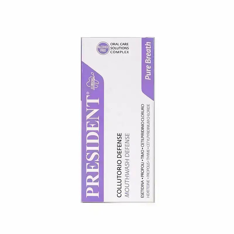 President Defense Pure Breath Mouthwash 200 ml