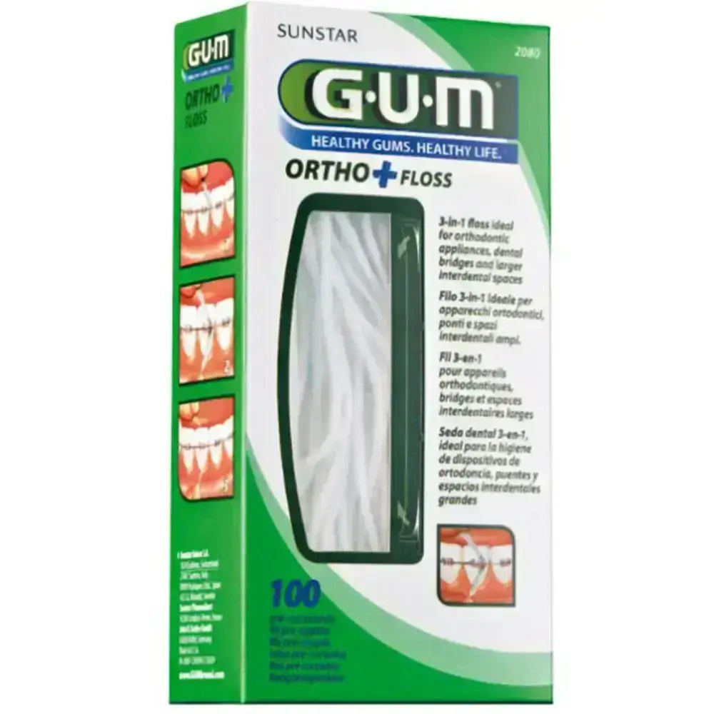 Butler Gum Ortho+ Dental Floss 100 Pcs