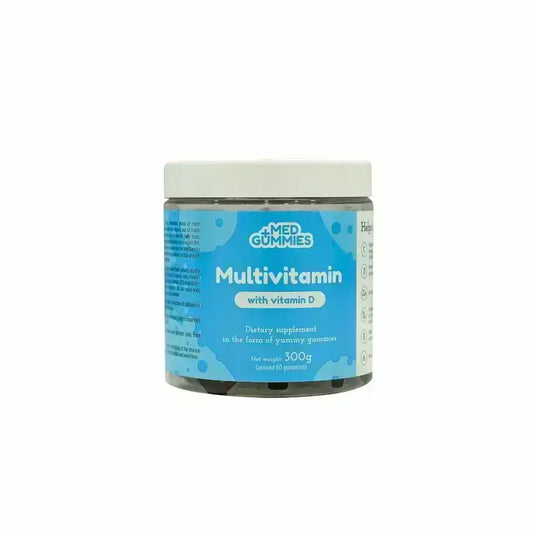 Fit 4 Life Med Gummies مكملات غذائية متعددة الفيتامينات مع فيتامين د 60 حبة