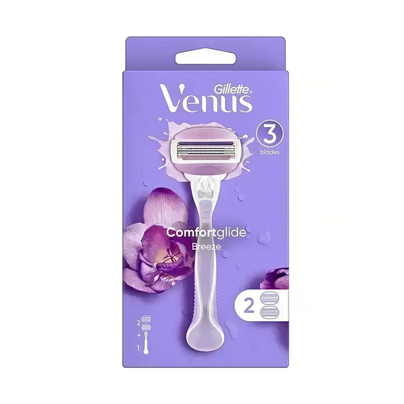 Gillette Venus Comfort glide Breeze Razor + 2 Cartridge