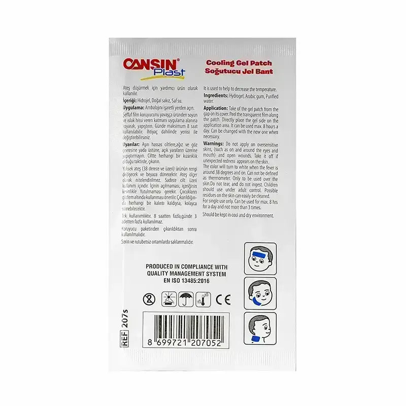 Cansin Plast Cooling Gel Patch 1 Pc