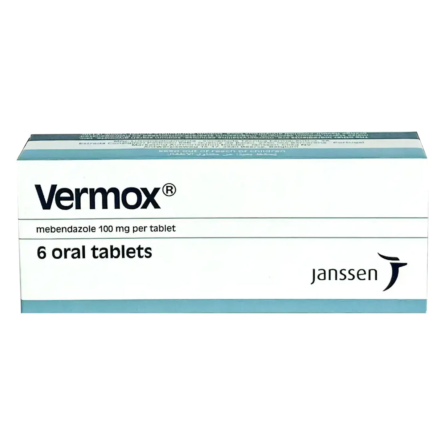 Vermox 100 mg 6 Tabs Anti Anthelmintic