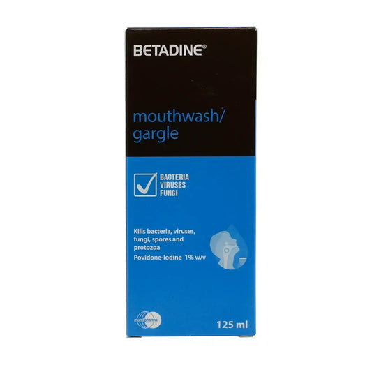 Betadine Gargle & Mouth Wash 125 ml For sore throat