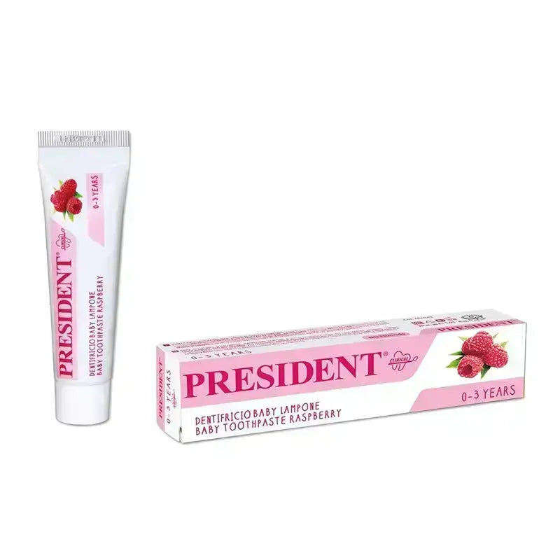 President Baby 0-3 Years Toothpaste Raspberry 30 ml