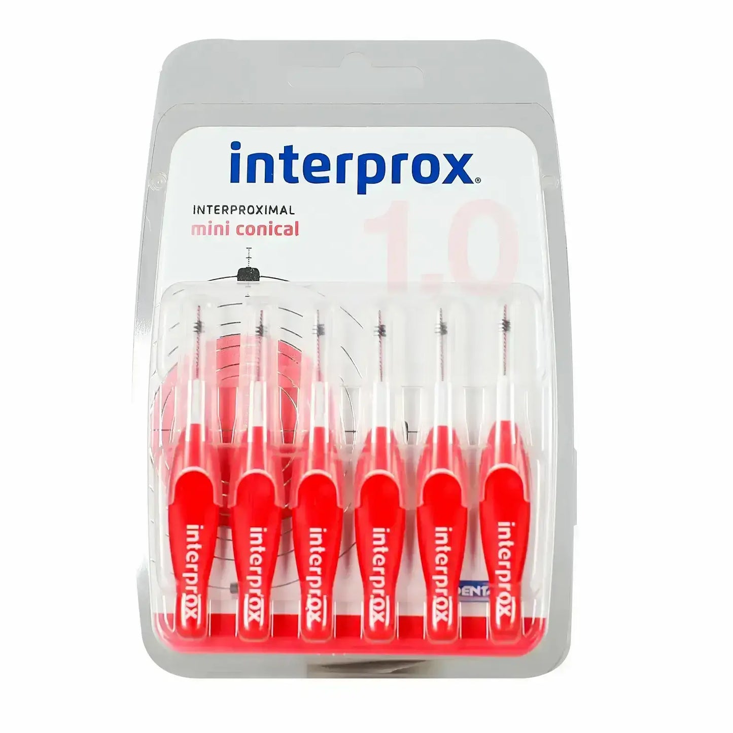 Interprox Mini Conical Red 1.0 mm 6'S