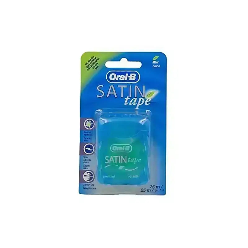 Oral B Satin Tape Waxed Floss Mint 25 m