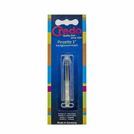 Credo Nickel Plated Tweezer 3" 014518