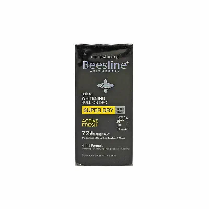 Beesline 72H Men Roll on Deo Whitening Super Dry Active Fresh 50ml
