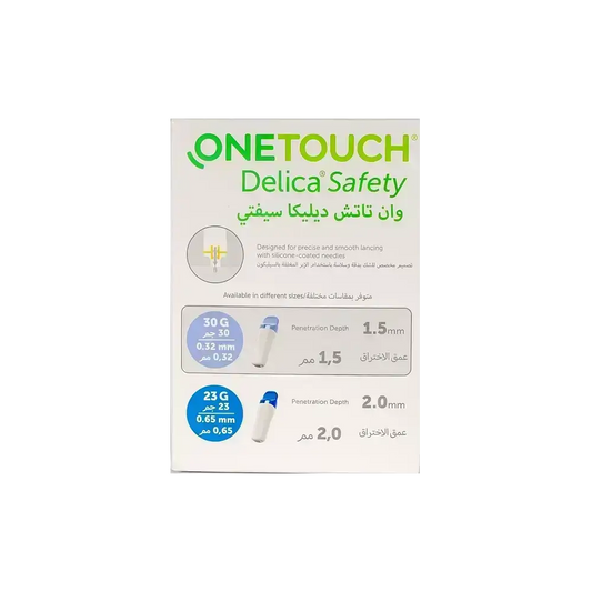 One Touch Delica Safety Single Use Lancing Device 100 Pcs