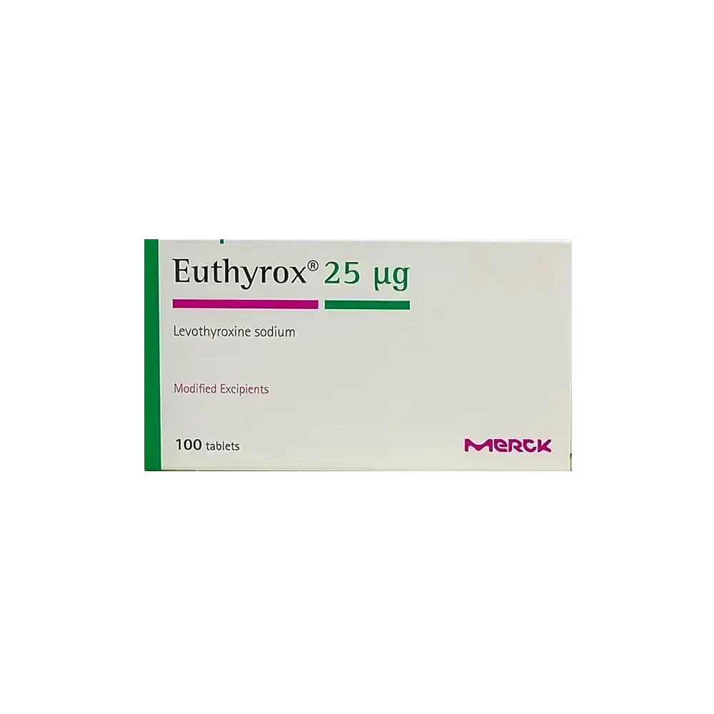 Euthyrox 25 mcg 100 Tabs