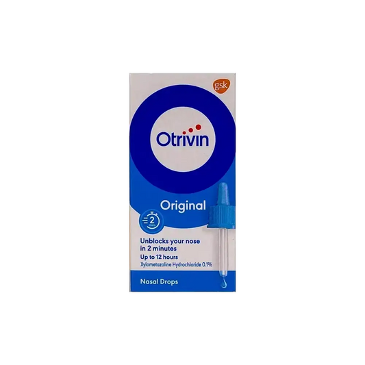 Otrivin Original 0.1% Nasal Drops For Adults 10 ml