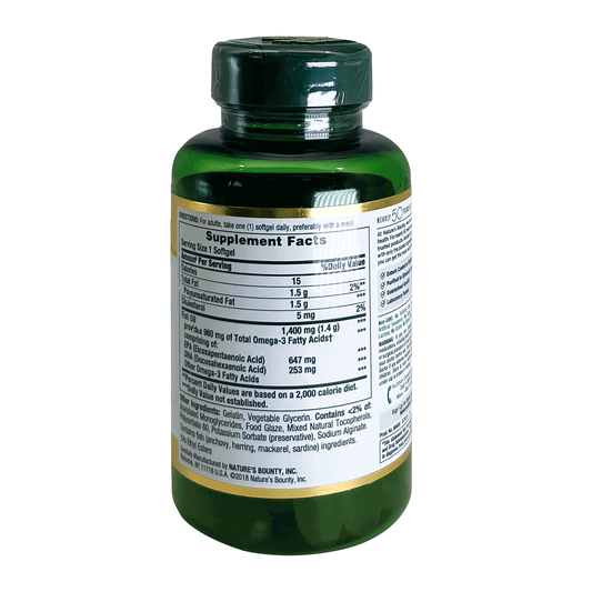 Natures Bounty Fish Oil Highly Conc. 1400 mg Softgels 39'S