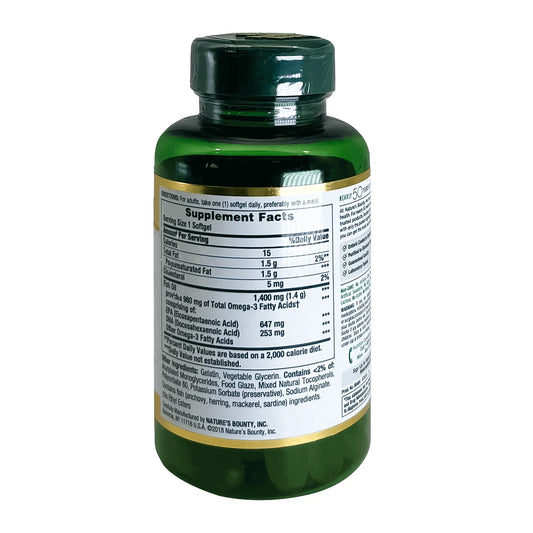 Natures Bounty Fish Oil Highly Conc. 1400 mg Softgels 39'S