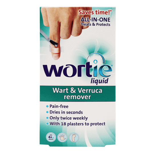 Wortie Liquid Wart & Verruca Remover with 18 Plasters