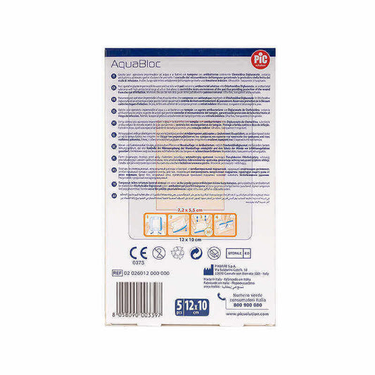 Pic Aqua Bloc Post Operative Plaster 10*12 cm 5 Pcs
