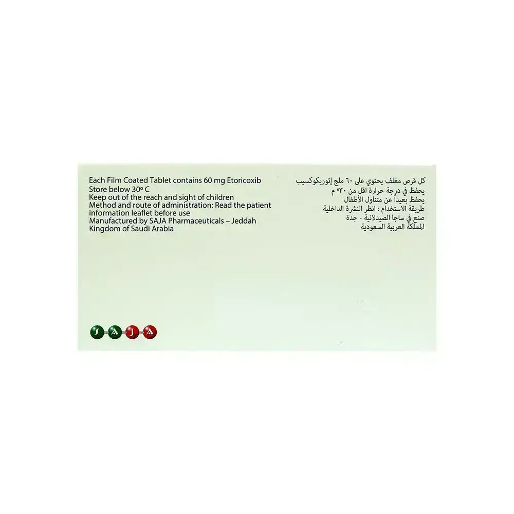 Etoxa 60 mg 30 F/C Tabs