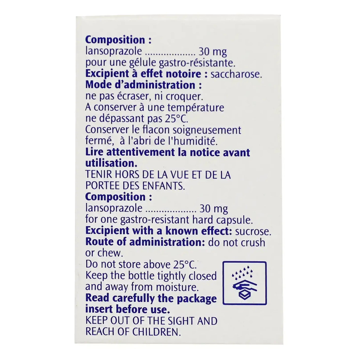 Lanzor Caps 30 mg 14'S