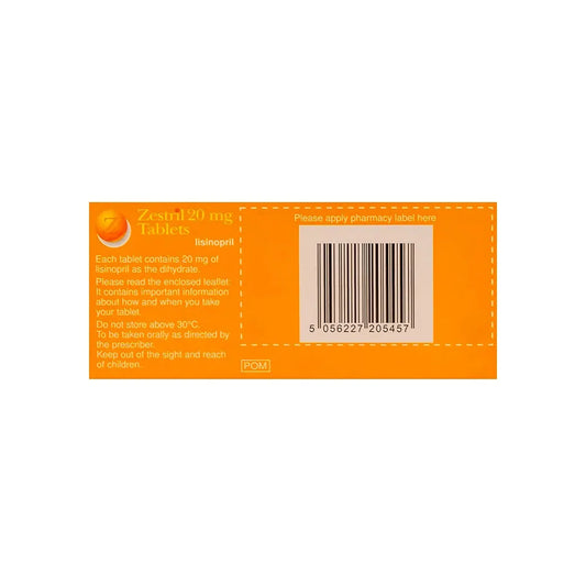 Zestril 20 mg 28 Tabs
