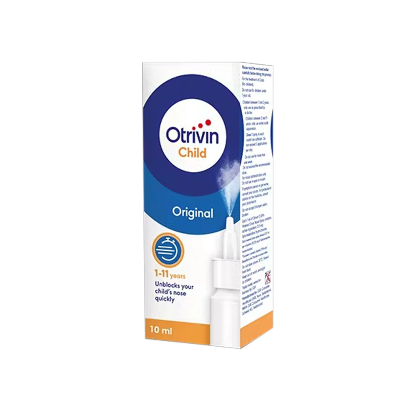 Otrivin Original 0.05% Nasal Spray For Child 10 ml