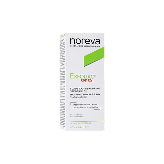 Noreva Exfoliac SPF 50+ Mattifying Suncare Fluid 40 ml