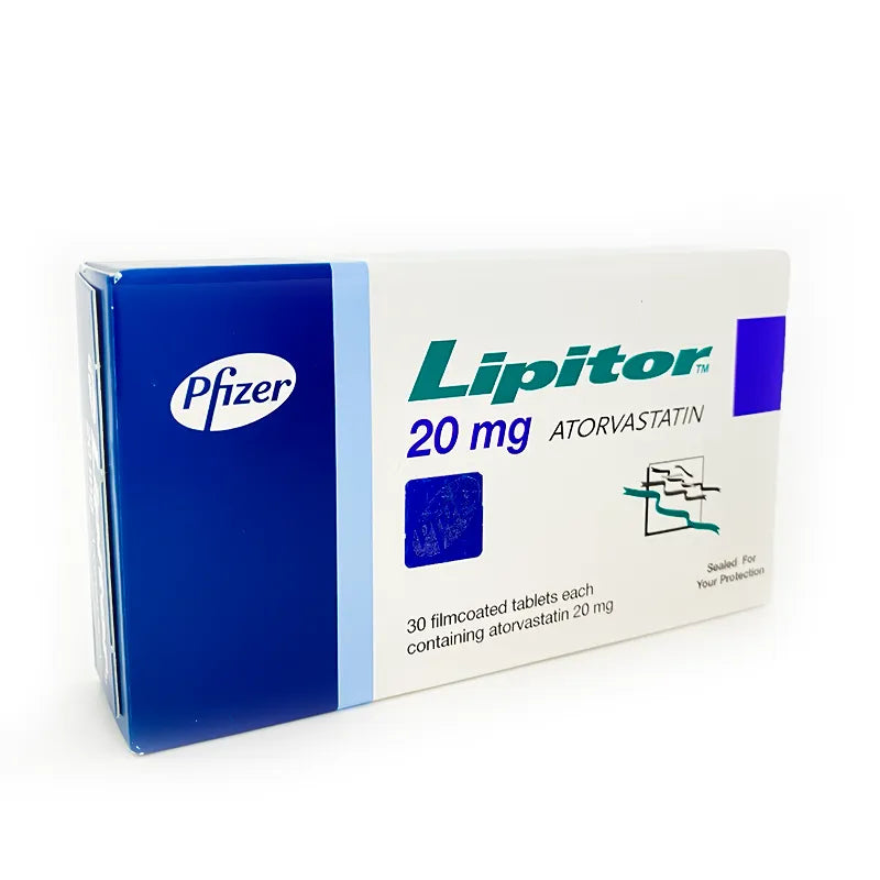 Lipitor 20 mg 30 Tabs For High Cholesterol