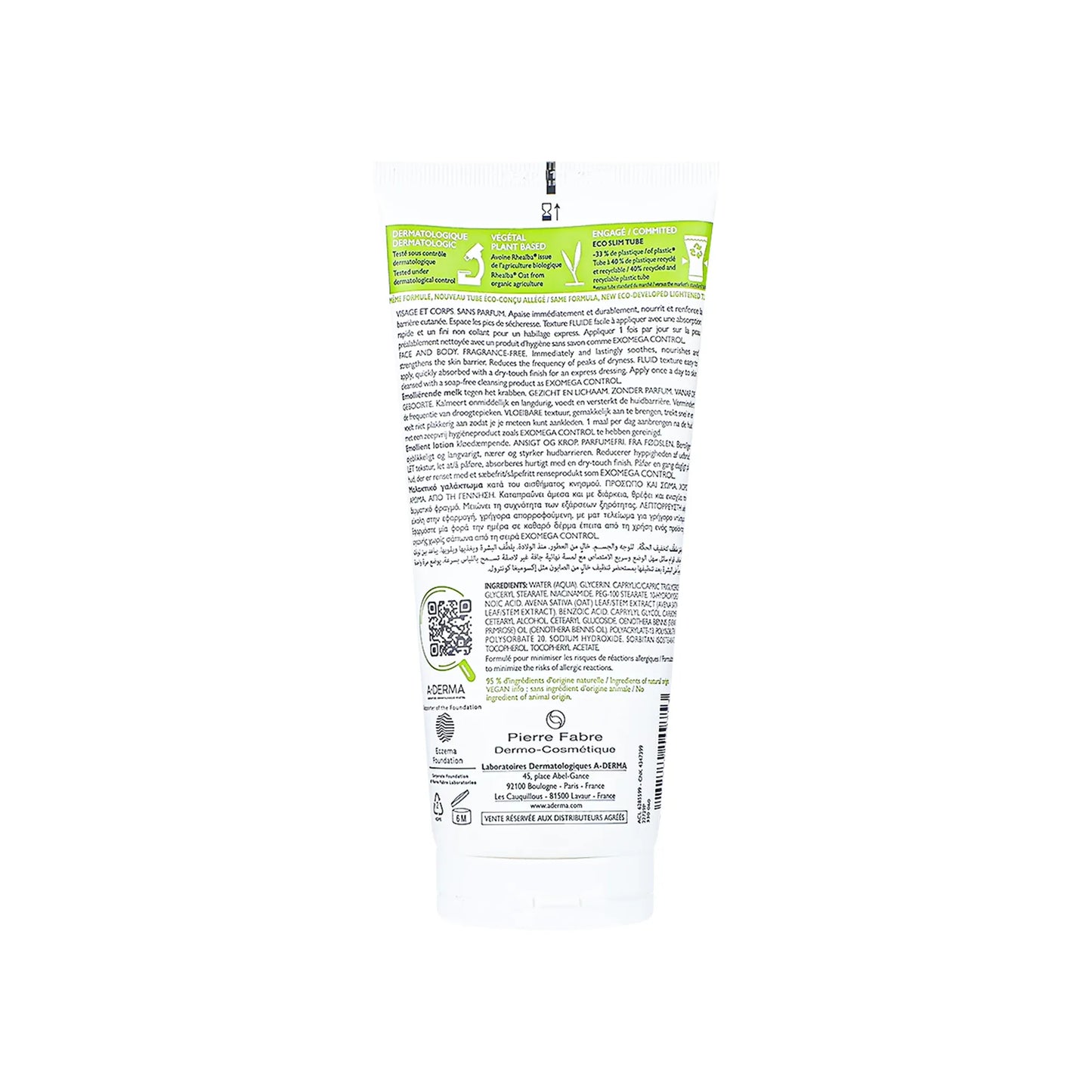 A-Derma Exomega Control Emollient Lotion 200 ml
