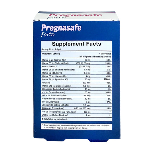 كبسولات بيور اتش بريغناسيف فورتي، 30 كبسولة، للحمل الصحي.