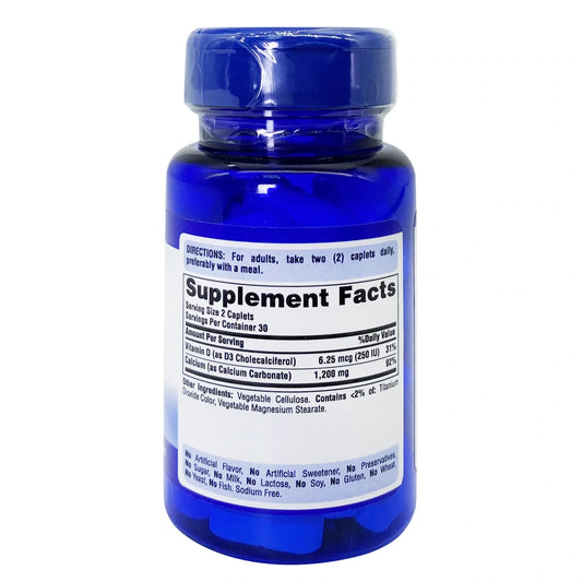 كأسيس كالسيوم 600 + فيتامين د من بيوريتانز برايد، 60 قرصاً